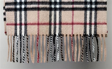 burberry scarf construction